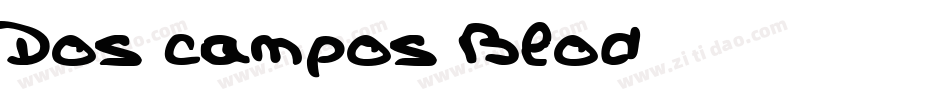 Dos campos Blod字体转换